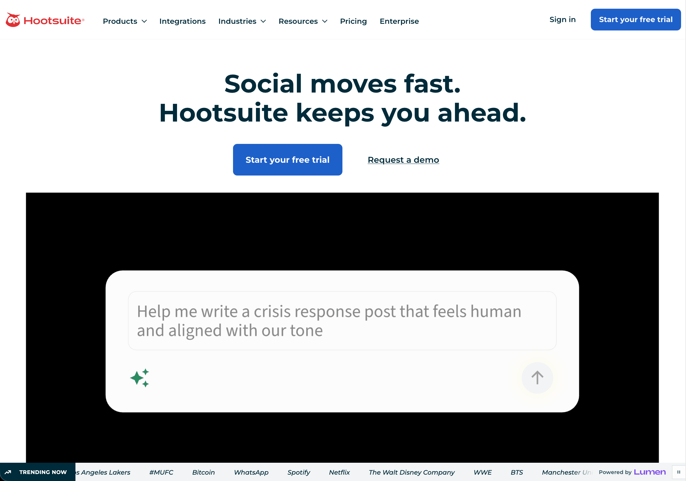 Hootsuite screenshot